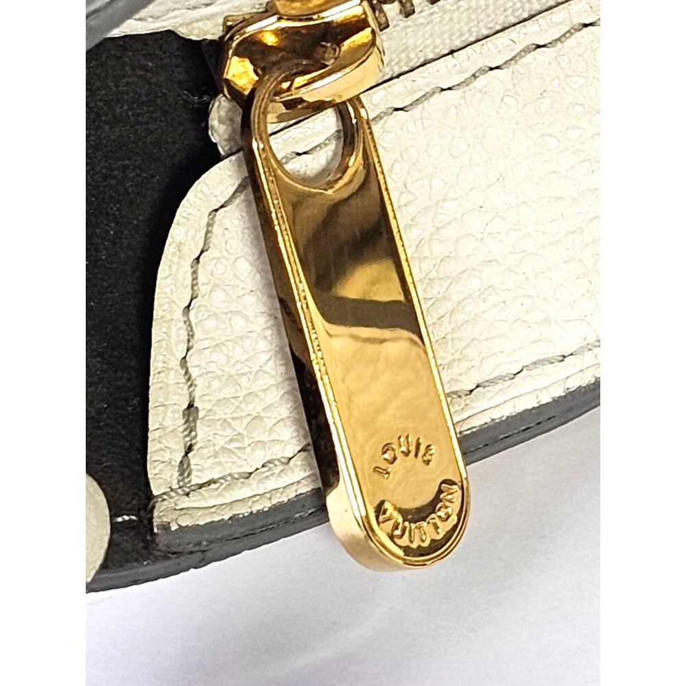 LOUIS VUITTON Mahina Solar PM White Perforated Leather Shoulder Bag Monogram LV - Picture 13 of 16